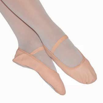 *balletschoentjes leer Roze maat 19 t/m 39 