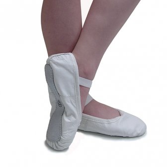 *balletschoentjes leer wit maat 19 t/m 39 