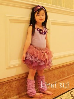 Tutu Petal Skirt Dustypink Lavendel Purple maat 74-122