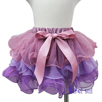 Tutu Petal Skirt Dustypink Lavendel Purple maat 74-122