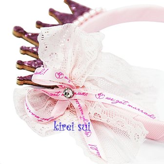 *Girls Glitter Chiffon Princess Crown Tiara Diadeem