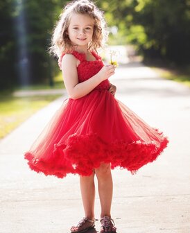 Ruffle Butts Prinses Red Pettidress    