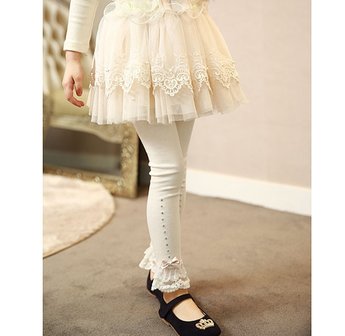   Legging Classic Rhinestone Creme 