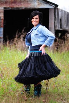 &#039;Extra Lange Petticoat Luxe Black By Meetje-Pettiskirts Women