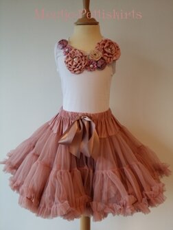   Petticoat Luxe Dusty pink By Meetje-Pettiskirts + Top Vintage Garden