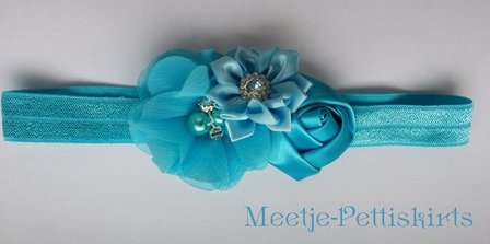 **Haarband Pearl Diamant Frozen Blue