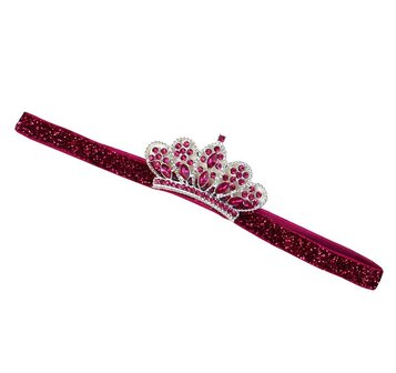    Babykroon Pearl Sparkle haarband Hotpink 