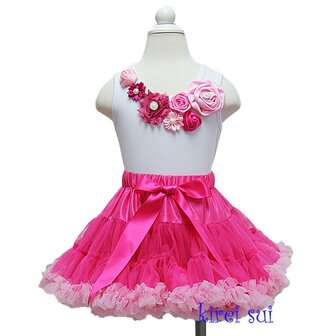 *Petticoat Set Hotpink Lightpink + top Luxe Rossette Pearl 