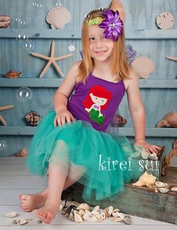 Ariel Prinsessenjurk Zeemeermin + haarband
