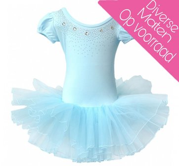  Balletpakje Daisy sparkle blauw Tutu maat 98-140