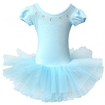  Balletpakje Daisy sparkle blauw Tutu maat 98-140