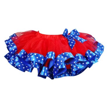 Tutu rok blauw rood 