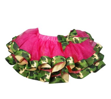 Tutu rok hotpink camouflage 