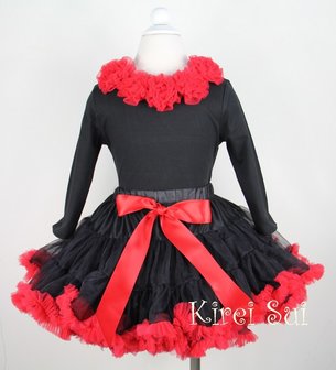 Petticoat zwart rood 74-122