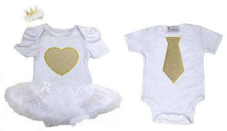 Baby tweeling set Fotoshoot baby kleding 