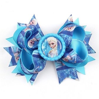 Frozen Elsa Haar Strik Blauw