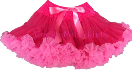 Luxe Verjaardagset Petticoat Luxe Hotpink pink + rhinestone top nr 1
