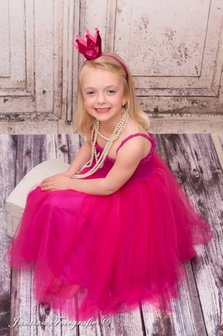 Kroon Diadeem hotpink Glitter 