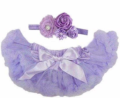 Baby Petticoat lila &amp; haarband 