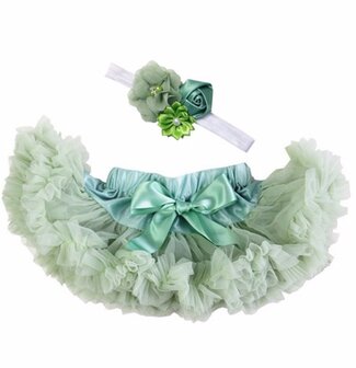 Baby Petticoat pistache peach l&amp; haarband 