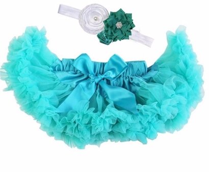 Baby Petticoat  Lucite green &amp; haarband 