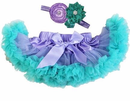 Baby Petticoat Violet lucite green &amp; haarband 