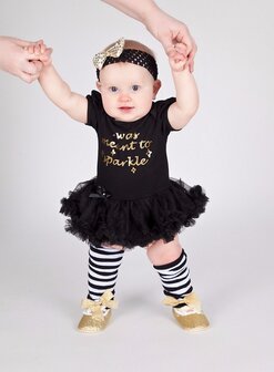 4delige set Baby Pettidress Romper I Was Meant To Sparkle