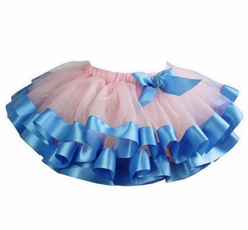 Tutu rok rose pink blauw