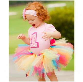verjaardag Tutu 1 jaar set Cake smash 3 delig  