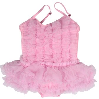 Badpak ruffle Roze 