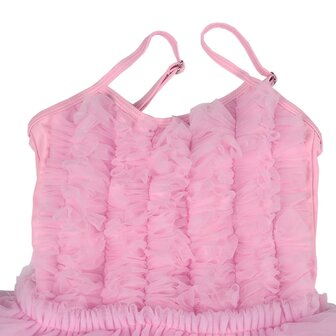 Badpak ruffle Roze 