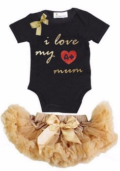 Set Petticoat + romper I Love My Mum