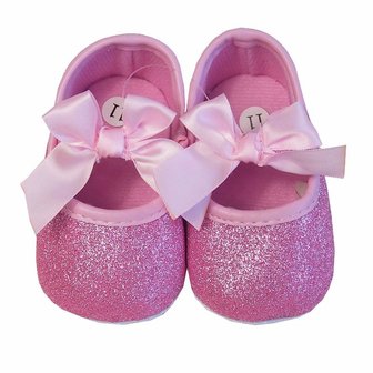 Baby ballerina Roze glitter