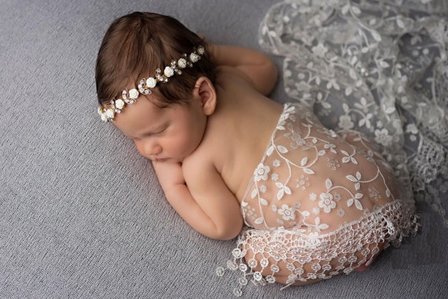 Baby Newborn Fotoshoot overslagdoek Off white