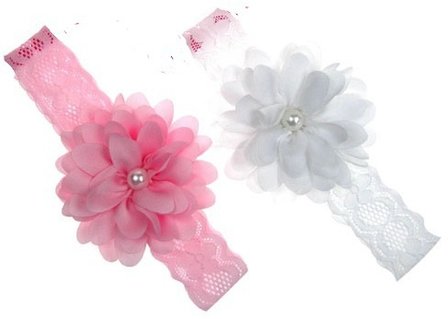  baby haarband Flower parel 