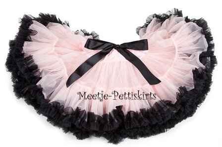 Petticoat Luxe Pink Rose Zwart By Meetje-Pettiskirts Kids &amp; Women