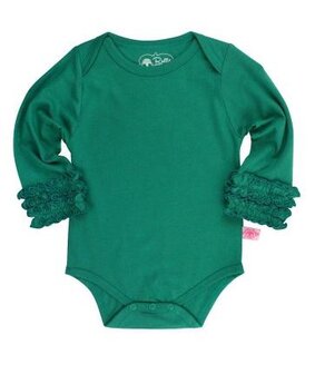 Romper longsleeve Emerald groen Romper