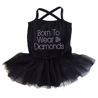 baby tutu jurkje Zwart Born to Wear Diamonds 