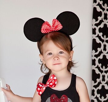 Minnie Mouse Diadeem Rode strik 