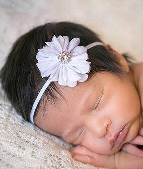 Baby haarband Chiffon Sparkle Flower Diverse kleuren