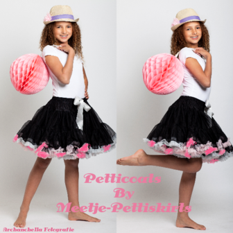 Petticoat Luxe Rainbow Zwart roze Grijs 