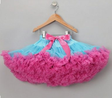 Petticoat Luxe Aqua Roze By Meetje-Pettiskirts Kids & Women 