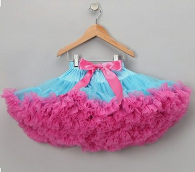 Petticoat Luxe Aqua Roze By Meetje-Pettiskirts Kids &amp; Women 