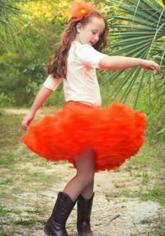 Nadruk ik ben gelukkig mengsel Petticoat Luxe Oranje By Meetje-Pettiskirts - meetje-pettiskirts