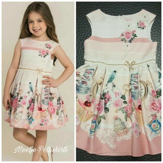 Jurk de Luxe painted premium 6 tot 10 jaar 