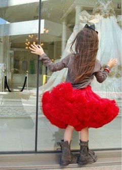 Petticoat Luxe Rood By Meetje-Pettiskirts Kids &amp; Women