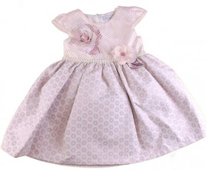 Baby jurk feest en bruiloft Spirit Flower Dusty Pink Oud Roze 