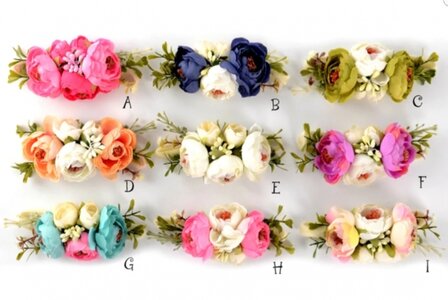 Baby luxe mini stretch haarband  flower diverse