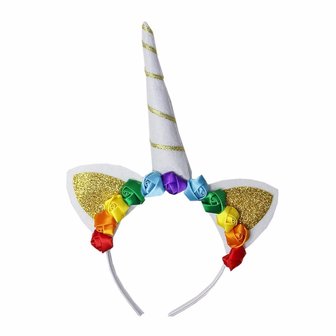 Unicorn diadeem wit rainbow 