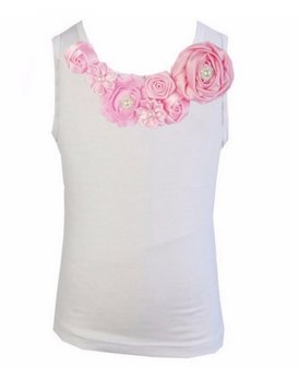 Top Rossette Luxe Vintage Rose Garden Roze 62-164 